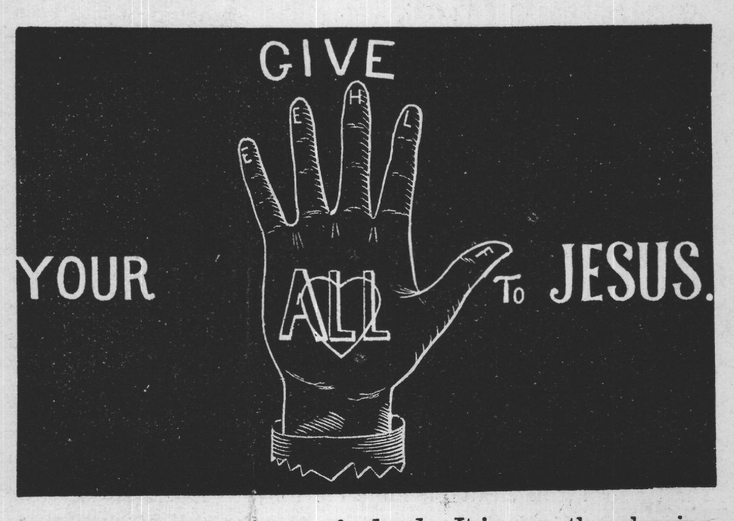 We have here the picture of a hand. It is open, thus showing