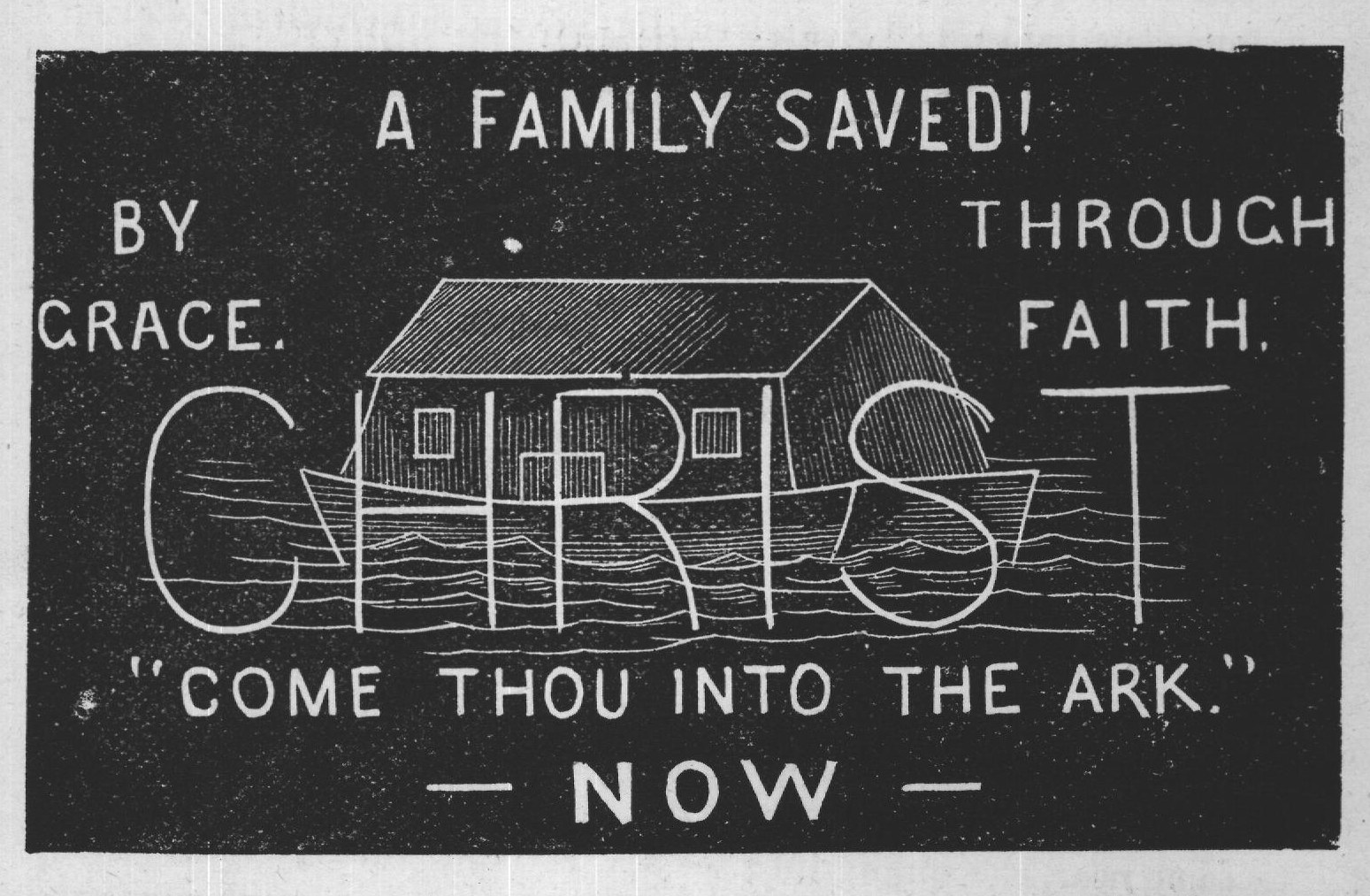 We have here a picture of the ark. How long was Noah oc-