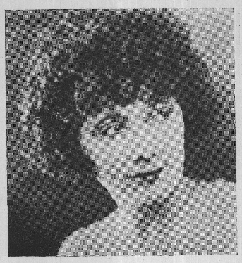 Mae Busch — the plate from the book