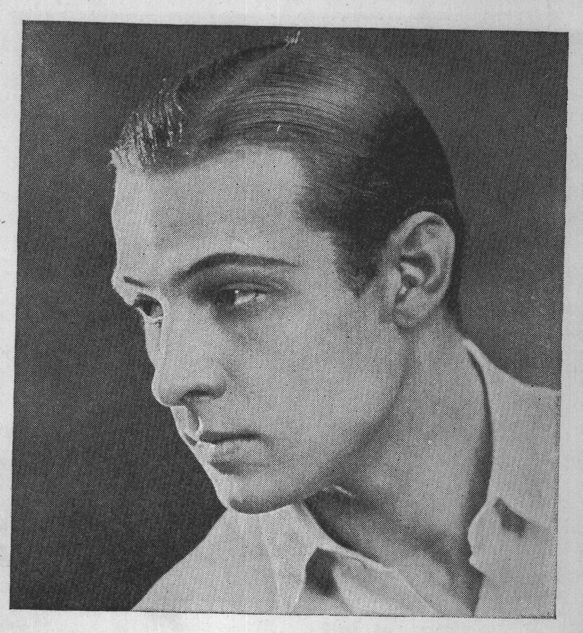 Rudolph Valentino — the plate from the book