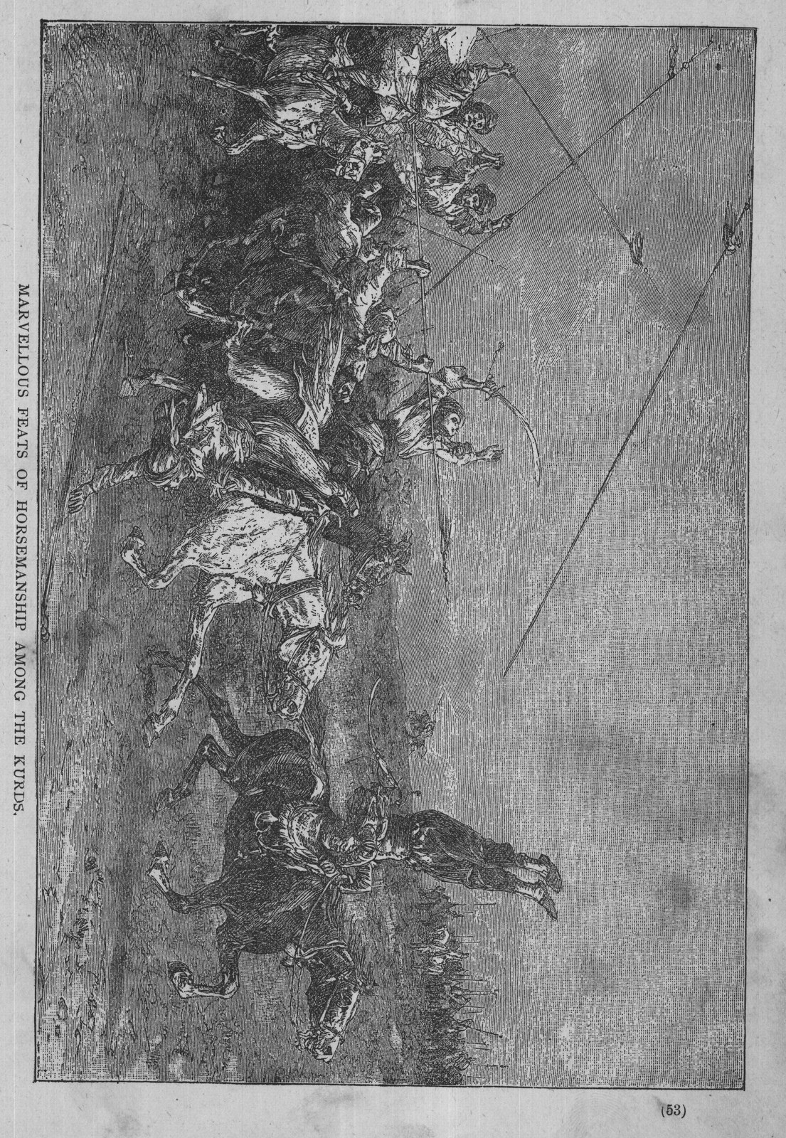 Marvellous Feats of Horsemanship Among the Kurds — from Museum of Wonders (1900)