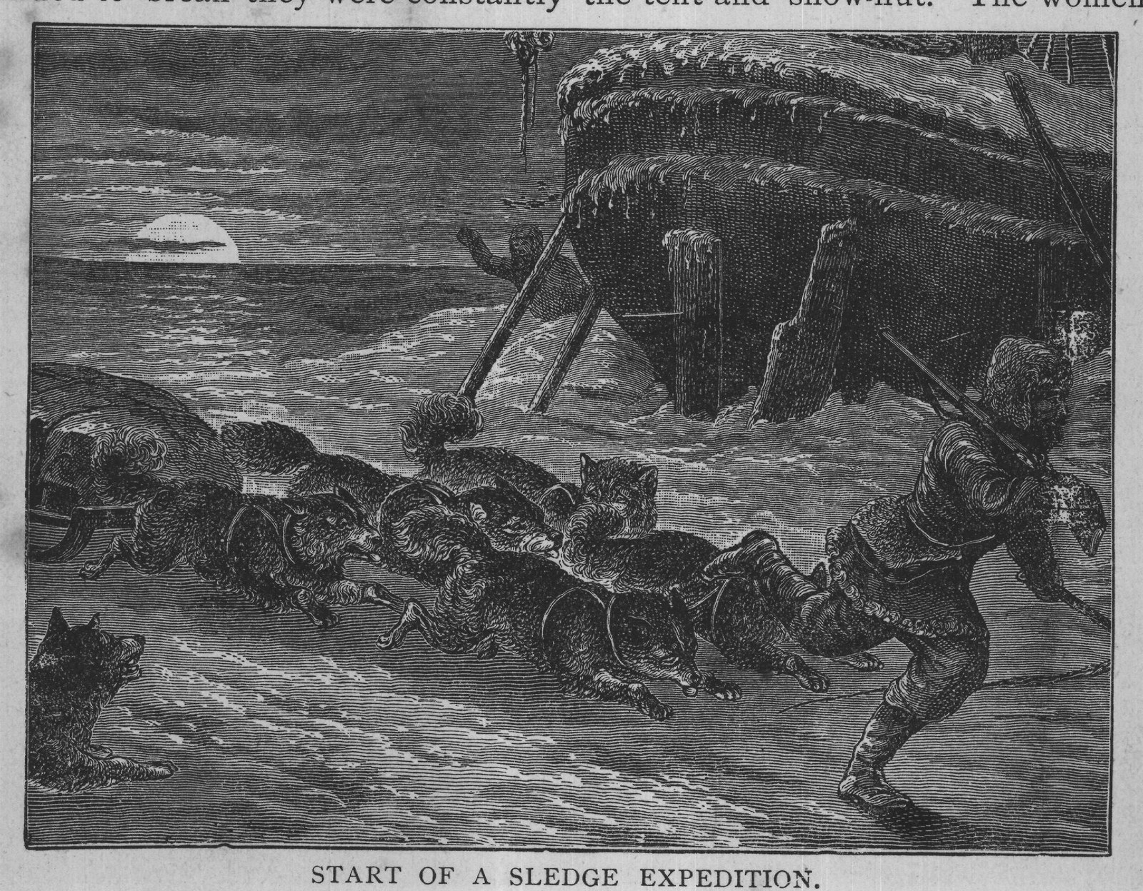 START OF A SLEDGE EXPEDITION.