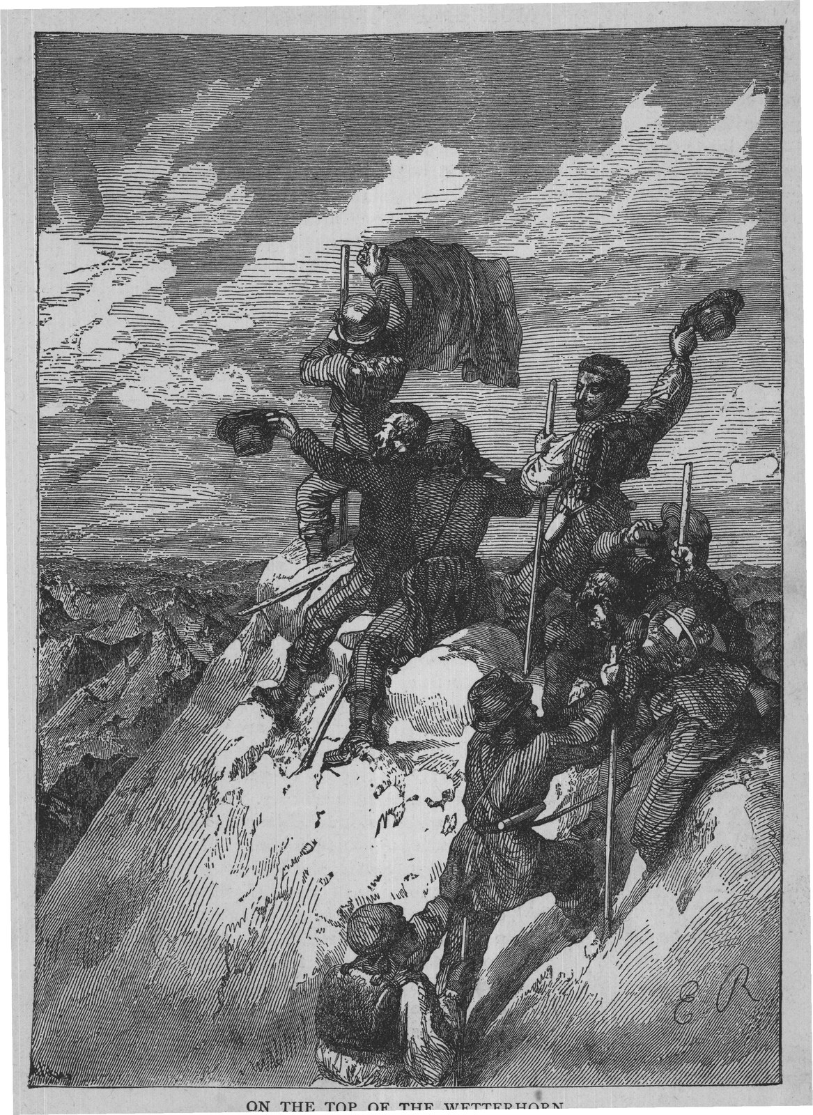 ON THE TOP OF THE WETTERHORN.