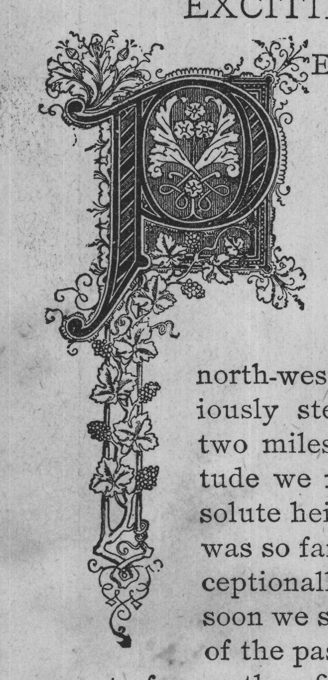 of the pass, having made an swung behind from his knapsack, looking