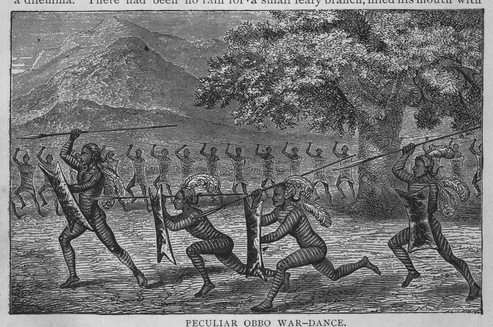 PECULIAR OBBO WAR-DANCE.