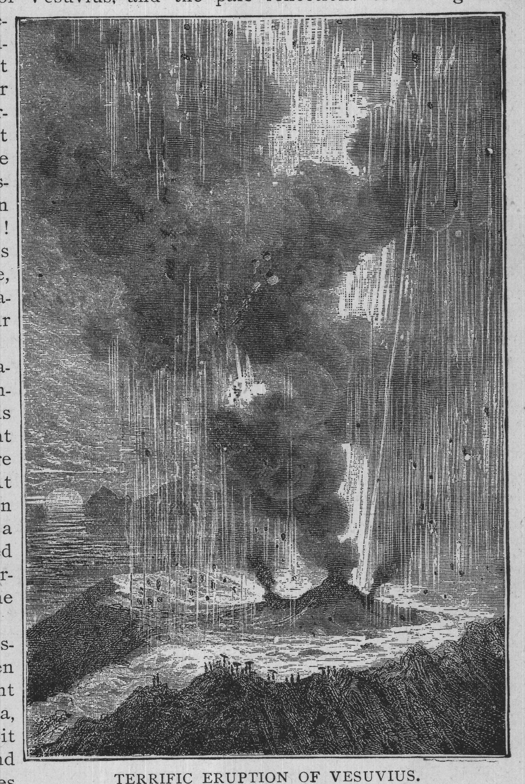 TERRIFIC ERUPTION OF VESUVIUS.