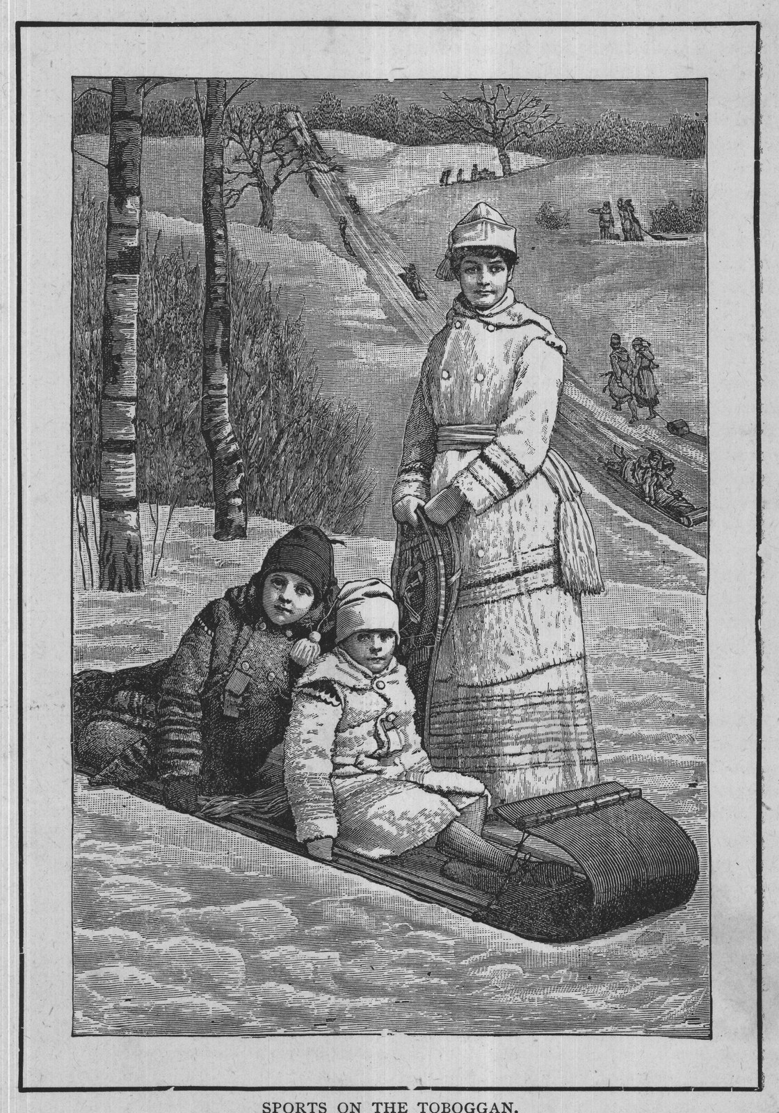 SPORTS ON THE TOBOGGAN.