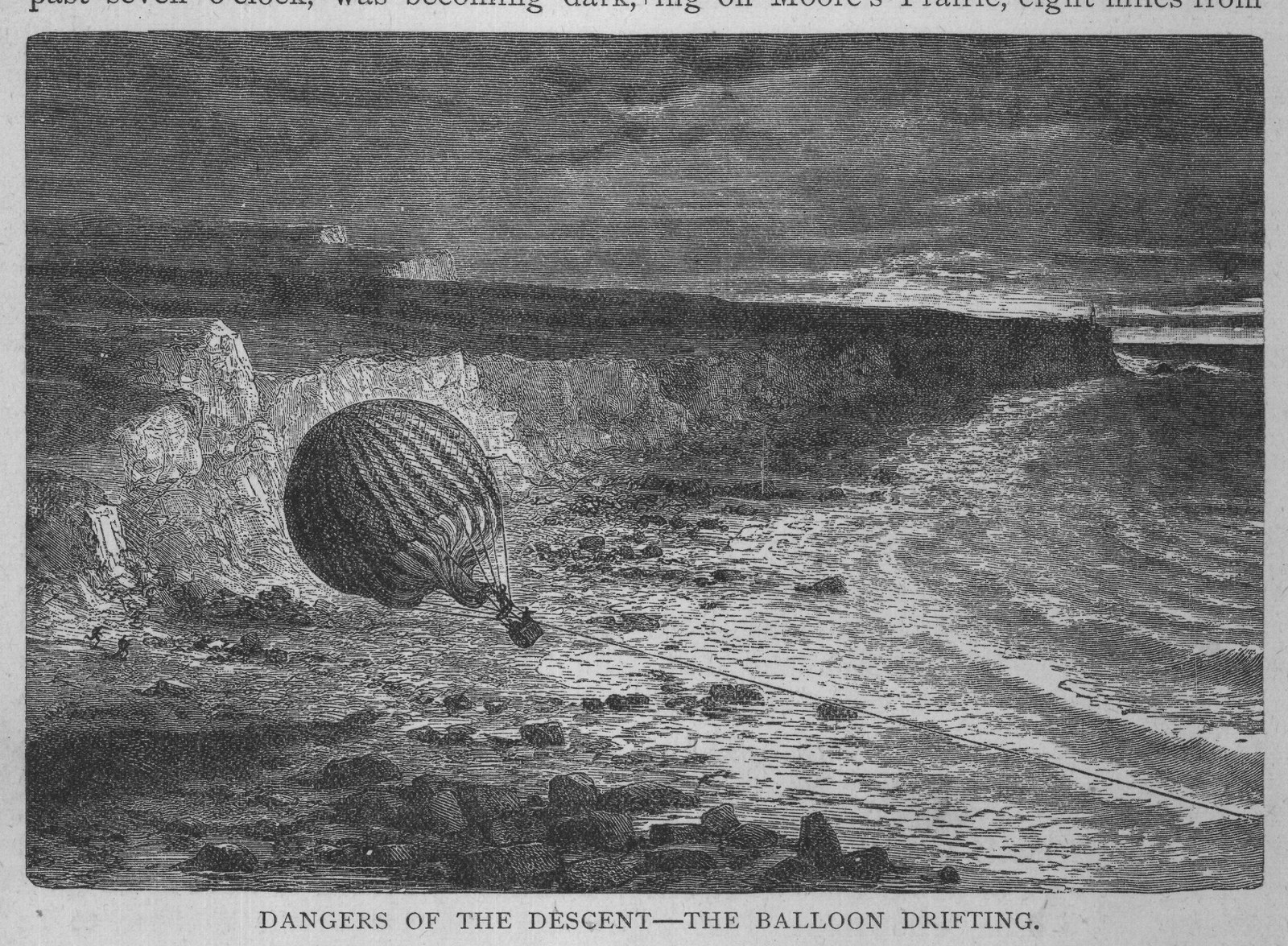 DANGERS OF THE DESCENT-THE BALLOON DRIFTING.