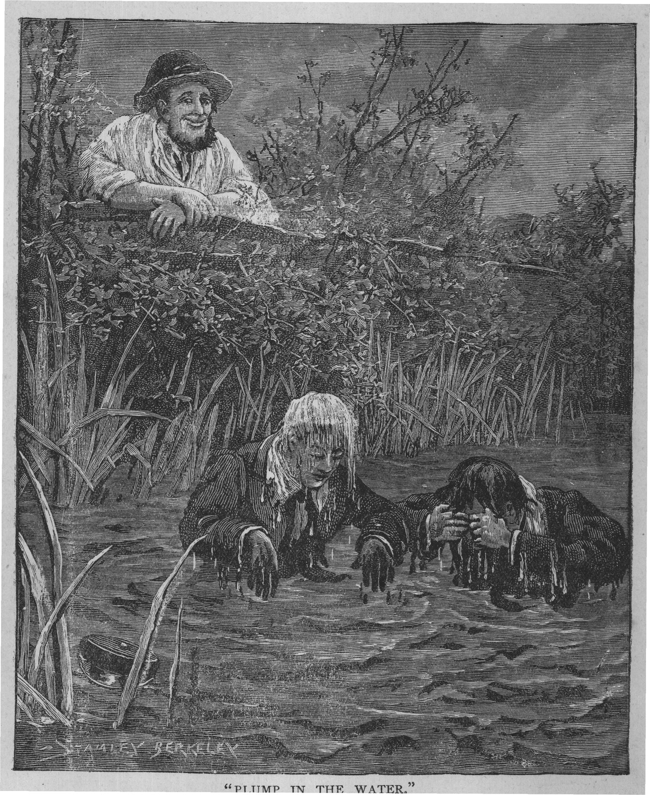 "PLUMP IN THE WATER."