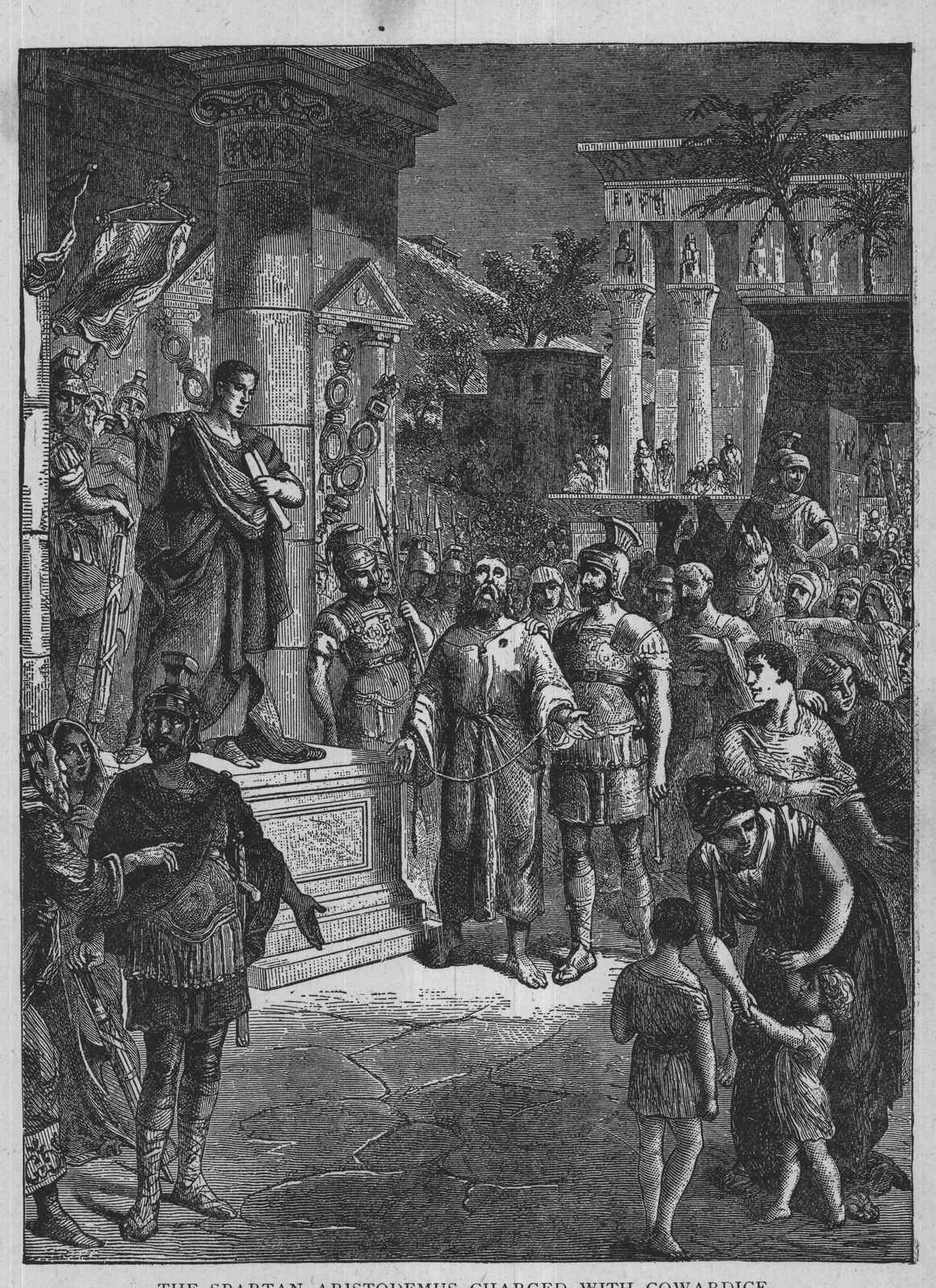 THE SPARTAN ARISTODEMUS CHARGED WITH COWARDICE.