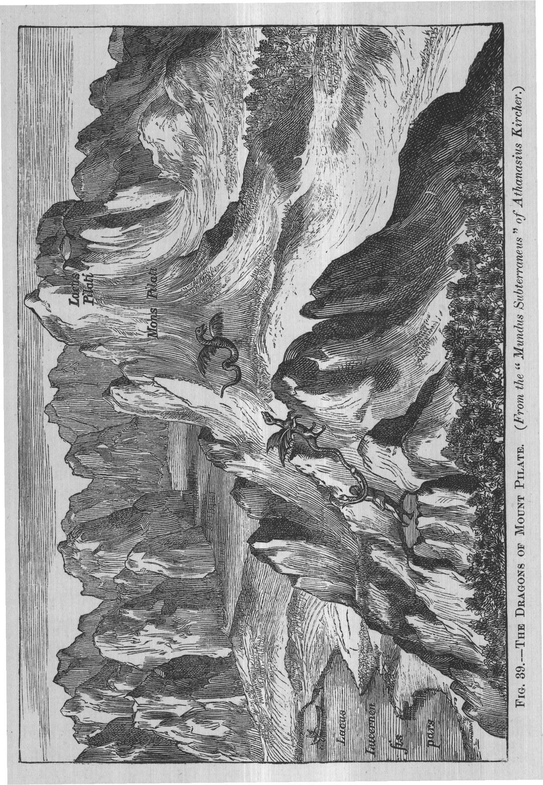 The Dragon: Kircher — from Mythical Monsters (1886)