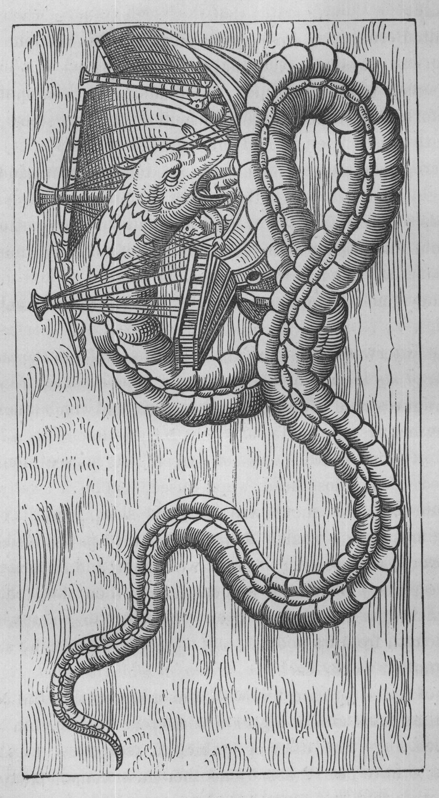 The Sea-Serpent: Olaus — from Mythical Monsters (1886)