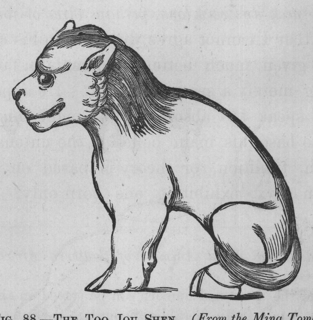 FIG. 88. THE TOO JOU SHEN. (From the Ming Tombs.)