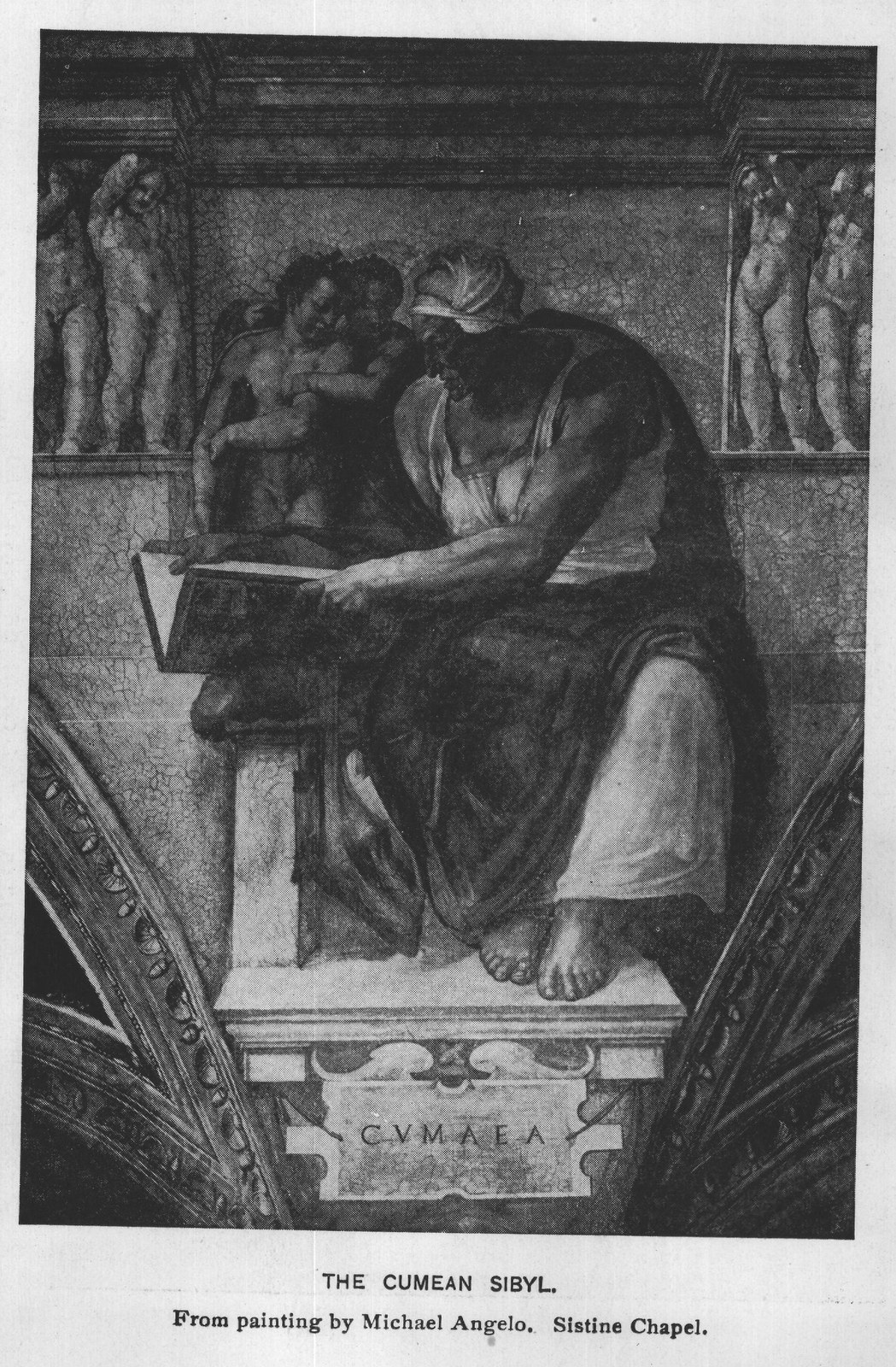 The Cumæan Sibyl — from the painting by Michael Angelo, Sistine Chapel